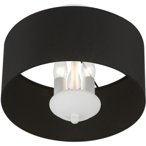 40111-03 3 Light White Semi-Flush Mount-Lighting LumensSemi Flush