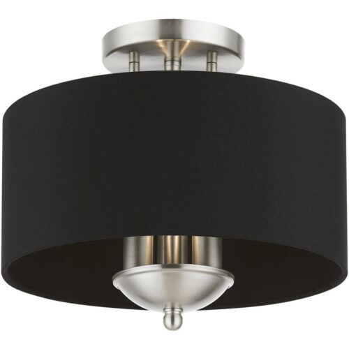 40111-91 3 Light Brushed Nickel Semi-Flush Mount-Lighting LumensSemi Flush