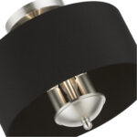 40111-91 3 Light Brushed Nickel Semi-Flush Mount-Lighting LumensSemi Flush