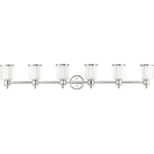 40216-35 6 Light Polished Nickel Vanity Sconce-Lighting LumensWall Sconces