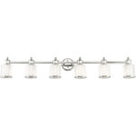 40216-35 6 Light Polished Nickel Vanity Sconce-Lighting LumensWall Sconces