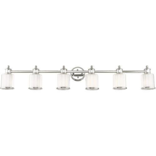 40216-35 6 Light Polished Nickel Vanity Sconce-Lighting LumensWall Sconces