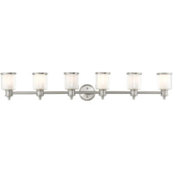 40216-91 6 Light Brushed Nickel Vanity Sconce-Lighting LumensWall Sconces