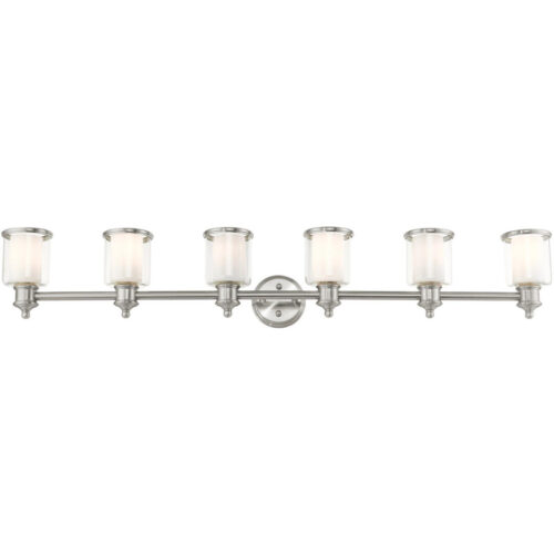 40216-91 6 Light Brushed Nickel Vanity Sconce-Lighting LumensWall Sconces