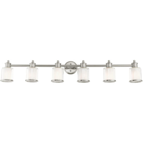 40216-91 6 Light Brushed Nickel Vanity Sconce-Lighting LumensWall Sconces