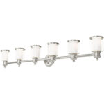 40216-91 6 Light Brushed Nickel Vanity Sconce-Lighting LumensWall Sconces