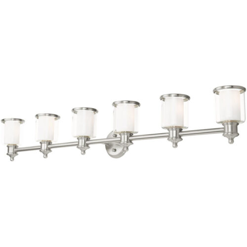 40216-91 6 Light Brushed Nickel Vanity Sconce-Lighting LumensWall Sconces