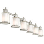 40216-91 6 Light Brushed Nickel Vanity Sconce-Lighting LumensWall Sconces