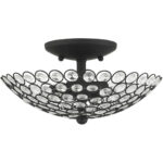 40441-04 2 Light Black Semi Flush-Lighting LumensSemi Flush