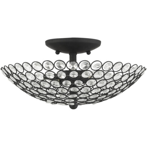 40443-04 2 Light Black Semi Flush-Lighting LumensSemi Flush