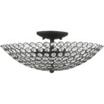 40446-04 3 Light Black Semi Flush-Lighting LumensSemi Flush