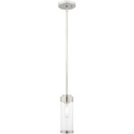 1 Light Polished Chrome Mini Pendant with Clear Glass Shade-Lighting LumensPendant Lights