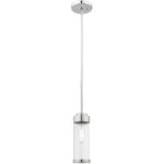 1 Light Polished Chrome Mini Pendant with Clear Glass Shade-Lighting LumensPendant Lights