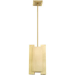 7 inch 1 Light Satin Brass Mini Pendant with Satin Brass Solid Brass Shade Shade-Lighting LumensPendant Lights