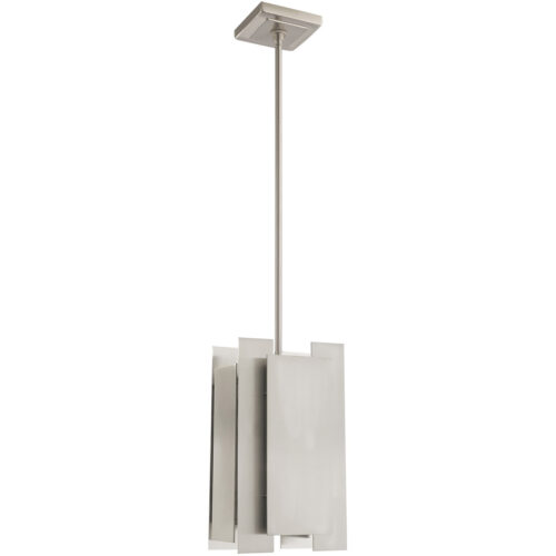 7 inch 1 Light Brushed Nickel Mini Pendant with Brushed Nickel Metal Shade Shade-Lighting LumensPendant Lights