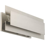 8 inch 3 Light Brushed Nickel Bathroom Vanity light fixture with Brushed Nickel Metal Shade-Lighting LumensBath/Vanity