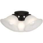 40727-04 3 Light Black Flush Mount-Lighting LumensBath/Flush Mounts