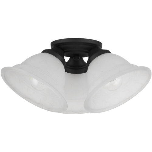 40727-04 3 Light Black Flush Mount-Lighting LumensBath/Flush Mounts