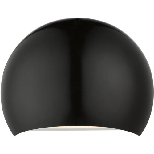 40802-68 1 Light Shiny Black Wall Sconce-Lighting LumensWall Sconces