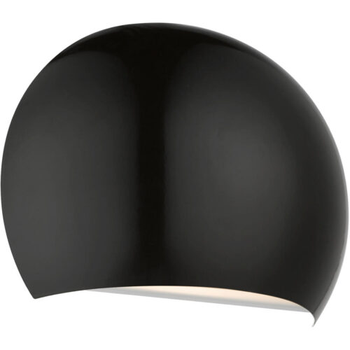 40802-68 1 Light Shiny Black Wall Sconce-Lighting LumensWall Sconces