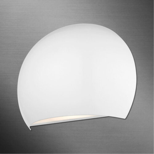 40802-69 1 Shiny White Wall Sconce-Lighting LumensWall Sconces