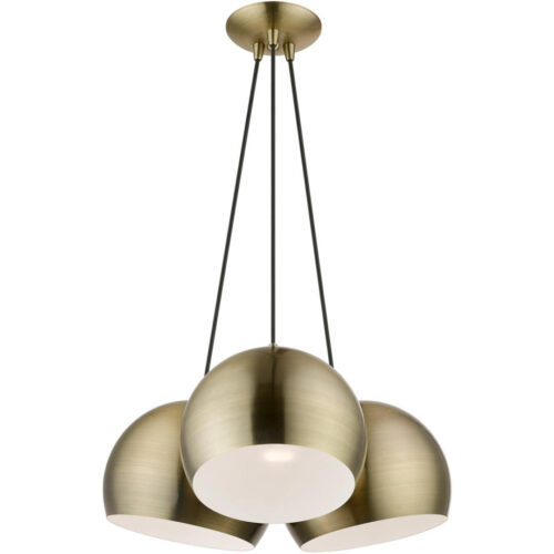 40803-01 3 Light Antique Brass Multi Pendant-Lighting LumensPendant Lights