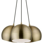 40803-01 3 Light Antique Brass Multi Pendant-Lighting LumensPendant Lights