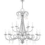 18 Light Polished Chrome Foyer Chandelier with Steel base material-Lighting LumensChandeliers