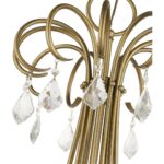 40870-48 18 Light Antique Gold Leaf Extra Large Chandelier with Clear Crystals-Lighting LumensChandeliers