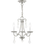 3 Light Polished Chrome Mini Chandelier with Steel base material-Lighting LumensChandeliers