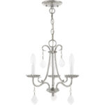 3 Light Polished Chrome Mini Chandelier with Steel base material-Lighting LumensChandeliers