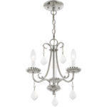 3 Light Polished Chrome Mini Chandelier with Steel base material-Lighting LumensChandeliers