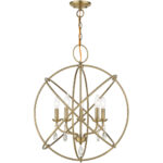 40905-01 5 Light Antique Brass Chandelier-Lighting LumensChandeliers