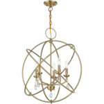 40905-01 5 Light Antique Brass Chandelier-Lighting LumensChandeliers