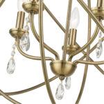 40905-01 5 Light Antique Brass Chandelier-Lighting LumensChandeliers