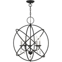 40905-04 5 Light Black Chandelier-Lighting LumensChandeliers