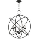 40905-04 5 Light Black Chandelier-Lighting LumensChandeliers