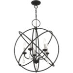 40905-04 5 Light Black Chandelier-Lighting LumensChandeliers