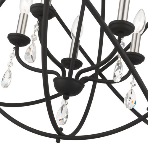 40905-04 5 Light Black Chandelier-Lighting LumensChandeliers