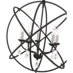 40905-04 5 Light Black Chandelier-Lighting LumensChandeliers