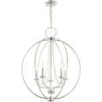 5 Light Polished Chrome Chandelier with Steel base material-Lighting LumensChandeliers