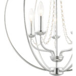 5 Light Polished Chrome Chandelier with Steel base material-Lighting LumensChandeliers