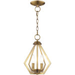 2 Light Antique Brass Mini Chandelier/Ceiling Light fixture with Steel base material-Lighting LumensChandeliers