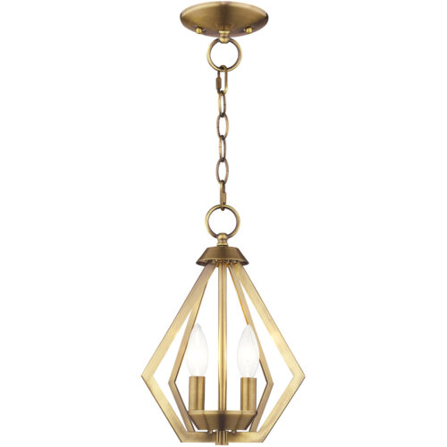 2 Light Antique Brass Mini Chandelier/Ceiling Light fixture with Steel base material-Lighting LumensChandeliers