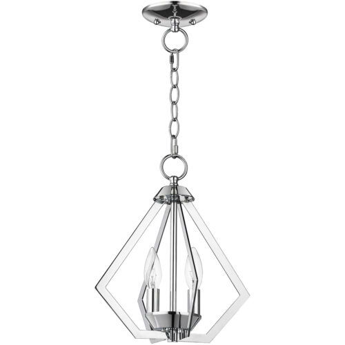 2 Light Polished Chrome Mini Chandelier/Ceiling Light fixture with Steel base material-Lighting LumensChandeliers