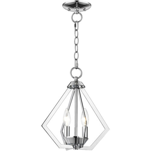 2 Light Polished Chrome Mini Chandelier/Ceiling Light fixture with Steel base material-Lighting LumensChandeliers