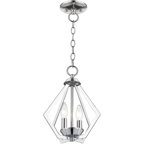 2 Light Polished Chrome Mini Chandelier/Ceiling Light fixture with Steel base material-Lighting LumensChandeliers