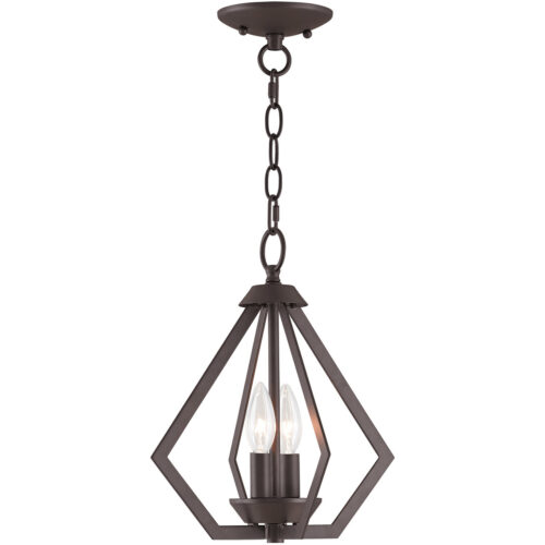 2 Light Bronze Mini Chandelier/Ceiling Light fixture with Steel base material-Lighting LumensChandeliers