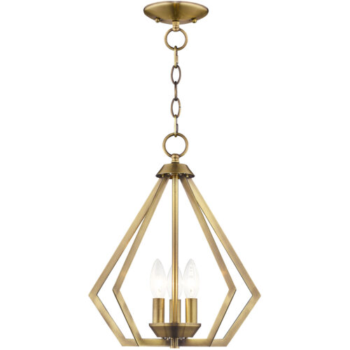 3 Light Antique Brass Mini Chandelier/Ceiling Light fixture with Steel base material-Lighting LumensChandeliers