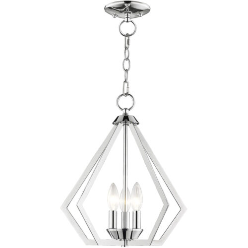 3 Light Polished Chrome Mini Chandelier/Ceiling Light fixture with Steel base material-Lighting LumensChandeliers